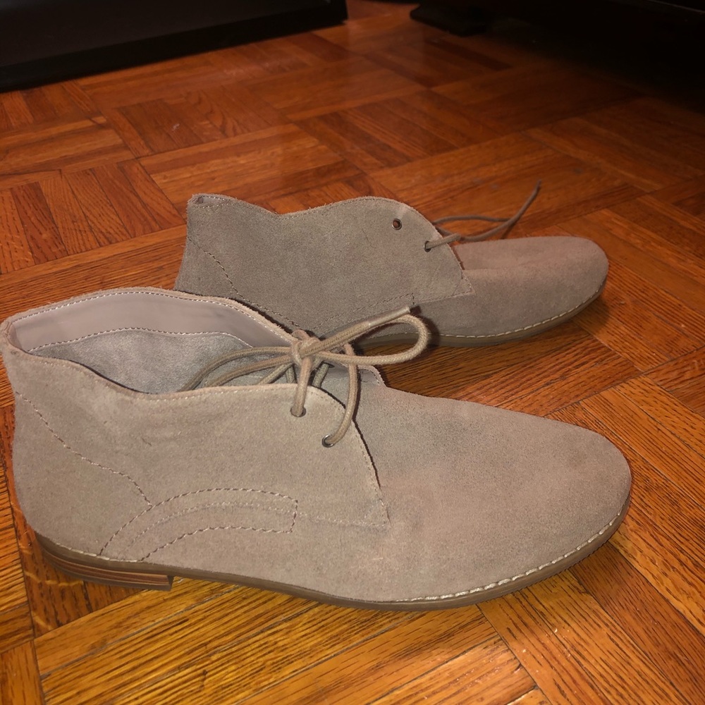 Franco Sarto desert boot in tan suede